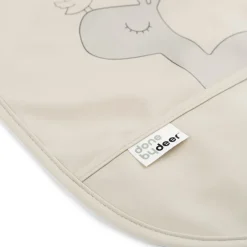 Done by deer Baberos<Baberos con velcro Lalee 2-pack, Sand Beige