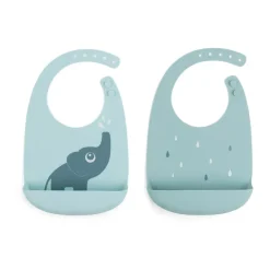 Done by deer Baberos<Baberos Elphee 2-pack, Blue Azul