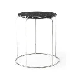 &Tradition Mesas De Comedor<Balda superior Wire Stool VP11 Ø38 cm, Nero Marquina mármol Negro
