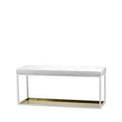 Scherlin Banco 11, , cuero , chapa de latón Blanco