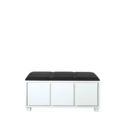 Scherlin Banco 6, Cuero , cuerpo blanco Negro Online