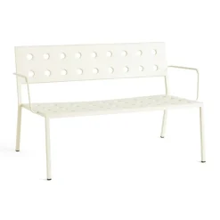 HAY Sofás De Exterior<Banco Balcony Lounge con reposabrazos 121,5×69 cm, tiza Beige