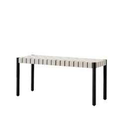 &Tradition Banco Betty TK4, Black, asiento de banda de lino trenzada natural Negro Outlet
