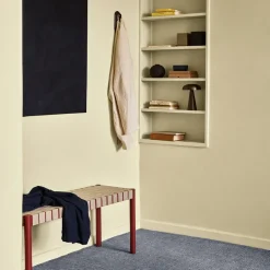 &Tradition Bancos<Banco Betty TK4, Oak, asiento de banda de lino trenzada Beige