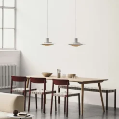 &Tradition Bancos<Banco Betty TK5, Oak, asiento de banda de lino trenzada Beige