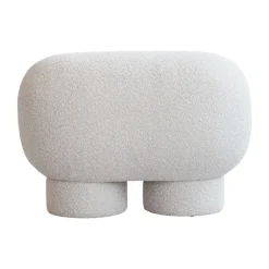 101 Copenhagen Bancos<Banco Big Foot petit 70x47 cm, Bouclé Blanco