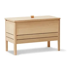 Form & Refine Banco con almacenamiento A Line 68 cm, Roble aceitado blanco Beige Sale