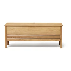 Form & Refine Banco con almacenamiento A Line 111 cm, Roble Marrón Clearance