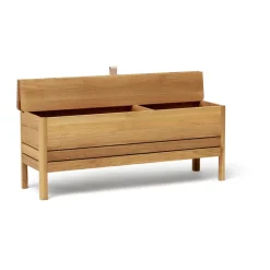 Form & Refine Banco con almacenamiento A Line 111 cm, Roble Marrón Clearance