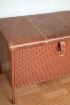 Maze Banco con cajón Frank, Cinnamon-vintage cognac Marrón