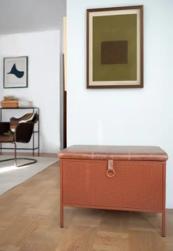 Maze Banco con cajón Frank, Cinnamon-vintage cognac Marrón