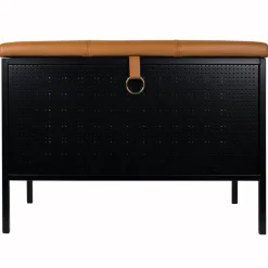 Maze Banco con cajón Frank, -coñac Negro Best