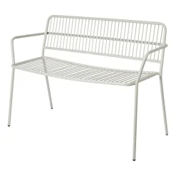 Broste Copenhagen Banco con reposabrazos Eden, Beige grey BeigeGris Discount