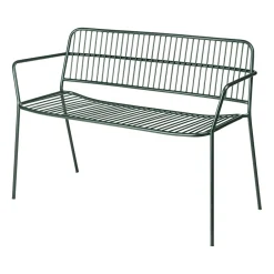 Broste Copenhagen Banco con reposabrazos Eden, Forest green Verde Online
