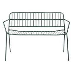 Broste Copenhagen Banco con reposabrazos Eden, Forest green Verde Online