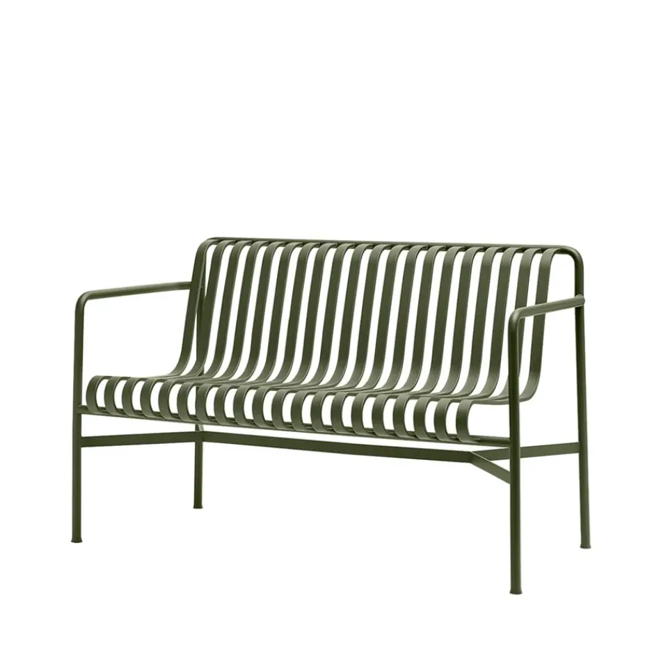 HAY Sofás De Jardín Y Bancos De Jardín|Sofás De Jardín Y Bancos De Jardín<Banco con reposabrazos Palissade Dining, Olive Verde