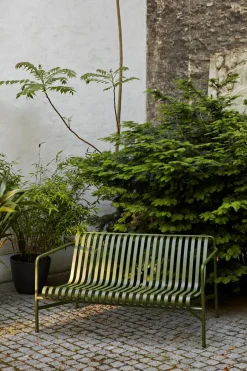 HAY Sofás De Jardín Y Bancos De Jardín|Sofás De Jardín Y Bancos De Jardín<Banco con reposabrazos Palissade Dining, Olive Verde