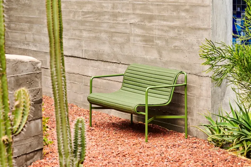 HAY Sofás De Jardín Y Bancos De Jardín|Sofás De Jardín Y Bancos De Jardín<Banco con reposabrazos Palissade Dining, Olive Verde