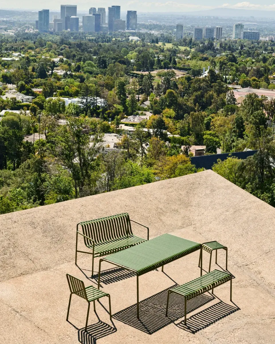 HAY Sofás De Jardín Y Bancos De Jardín|Sofás De Jardín Y Bancos De Jardín<Banco con reposabrazos Palissade Dining, Olive Verde