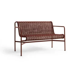 HAY Sofás De Jardín Y Bancos De Jardín|Sofás De Jardín Y Bancos De Jardín<Banco con reposabrazos Palissade Cord Dining, Iron red Rojo