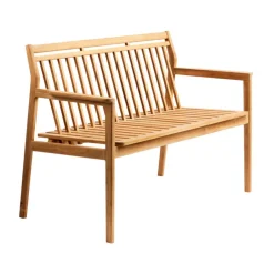 FDB Møbler Sofás De Jardín Y Bancos De Jardín|Sofás De Jardín Y Bancos De Jardín<Banco de 2 plazas M12 Sammen, Teak-nature oiled Marrón