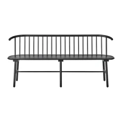 NJRD Sofás<Banco de comedor VIOR, Roble lacado en negro Beige
