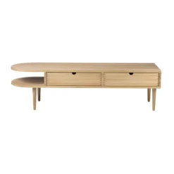 FDB Møbler Banco F24 Radius, Oak nature lacquered 45x145 cm Marrón Clearance