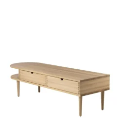 FDB Møbler Banco F24 Radius, Oak nature lacquered 45x145 cm Marrón Clearance