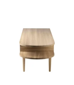 FDB Møbler Banco F24 Radius, Oak nature lacquered 45x145 cm Marrón Clearance