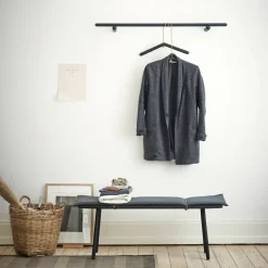 Fritz Hansen Banco Georg, Roble sin tratar, incluye cojín Beige Outlet