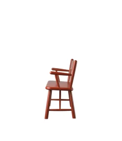 FDB Møbler Banco infantil P11, Beech red painted Rojo Best