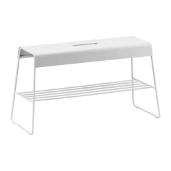 Zone Denmark Banco para exteriores A-bench con estante de 45 cm, Soft Grey Gris New