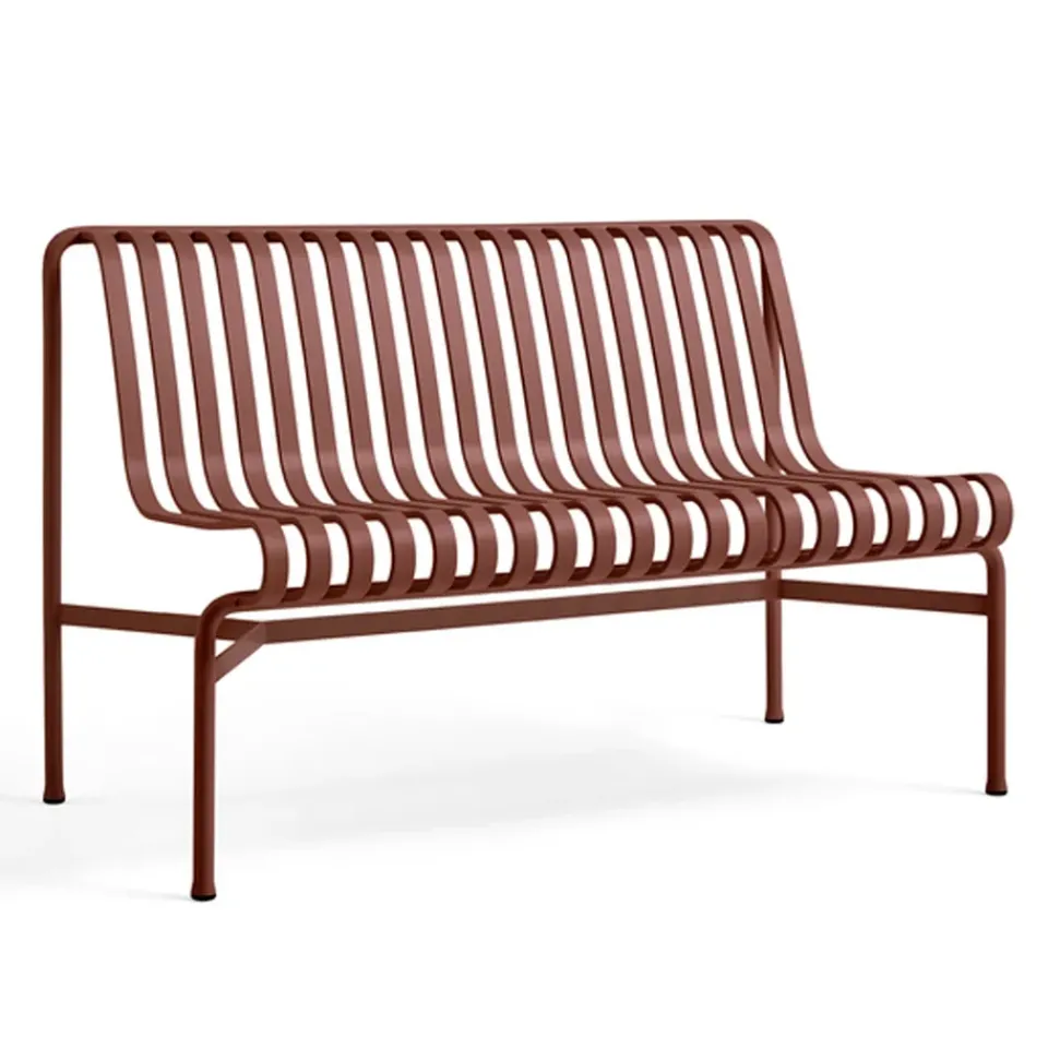 HAY Banco sin reposabrazos Palissade Dining, Iron red Rojo Discount