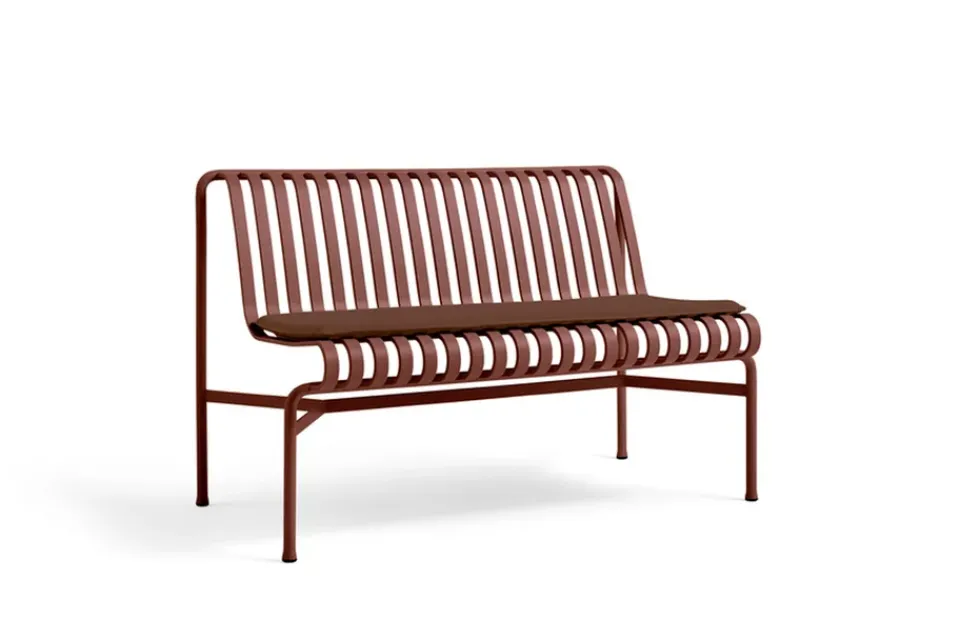 HAY Banco sin reposabrazos Palissade Dining, Iron red Rojo Discount