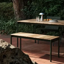 &Tradition Banco Ville AV27 small 110x40 cm, Bronze green Verde Sale