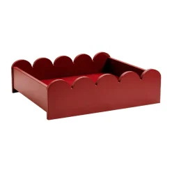 TÔNN furniture Bandejas Decorativas<Bandeja Bump 35x41 cm, Burgundy Rojo