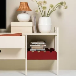TÔNN furniture Bandejas Decorativas<Bandeja Bump 35x41 cm, Burgundy Rojo