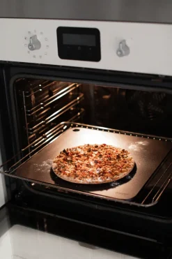 Dorre Bandeja de acero para hornear / pizza BBQ 36x36 cm, acero Negro