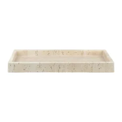 Mette Ditmer Detalles Decorativos|Bandejas Decorativas<Bandeja de decoración Travertine 16x31 cm, Linen Beige