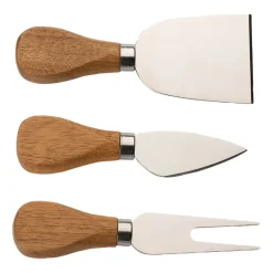 Dorre Bandeja de queso Oline acacia 4 piezas, 26x29 cm BeigeMarrón Discount