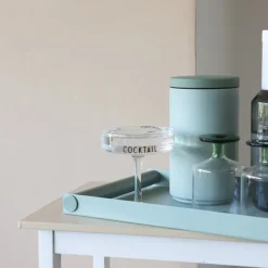 Design Letters Bandeja de servir Ray large, Frosty Verde Clearance
