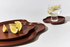 Iittala Bandeja decorativa Aalto, Fuego, 25 cm Marrón New
