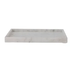 Bloomingville Bandeja decorativa Majsa 35x35 cm, White marble Blanco Outlet