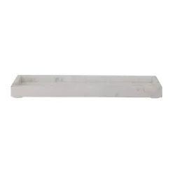 Bloomingville Bandeja decorativa Majsa 18x38 cm, White marble Blanco Clearance