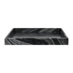 Mette Ditmer Bandejas Decorativas<Bandeja decorativa Marble large 30x40 cm, Black-grey NegroGris