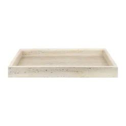 Mette Ditmer Bandeja decorativa Travertine 30x40 cm, Linen Beige Online