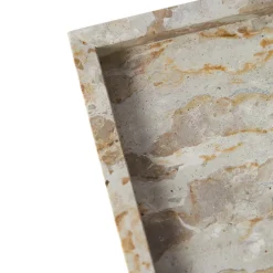 MUUBS Bandeja decorativa Vita 20x30 cm, Seashell Beige Outlet
