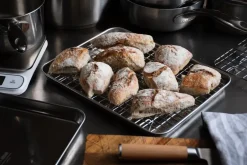 Culimat Bandeja gastro con rejilla de enfriamiento , 31,5x24,5x2,4cm Plateado Online