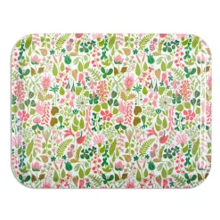 Opto Design Bandeja Herbarium rosa, 36 x 28 cm Blanco Hot