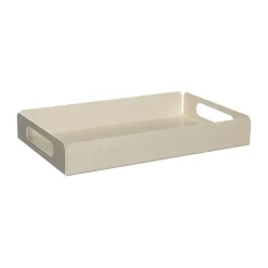 ERNST Bandeja metal 18x28,5 cm, crema Blanco Outlet